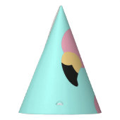 Roze Flamingo Schattige Tropical 1e Verjaardag Feesthoedjes (Links)