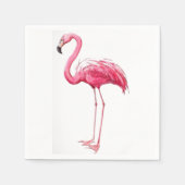 Roze Flamingo Servet (Voorkant)