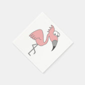 Roze Flamingo Servet (Hoek)