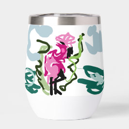 Roze flamingo set