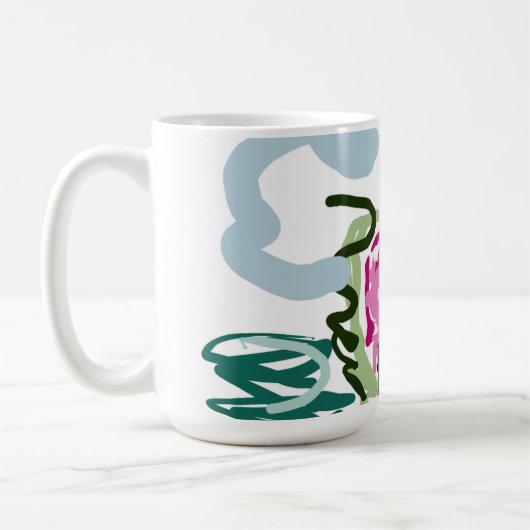 Roze flamingo set koffiemok (Links)