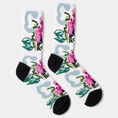 Roze flamingo set sokken (Rechts)