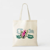 Roze flamingo set tote bag (Achterkant)
