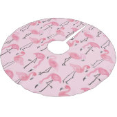 Roze flamingo set, tropisch zomerpatroon. kerstboom rok (Gekanteld)