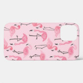 Roze flamingo set, tropisch zomerpatroon vin Case-Mate iPhone case (Achterkant (horizontaal))