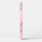 Roze flamingo set, tropisch zomerpatroon vin Case-Mate iPhone case (Achterkant / Rechts)