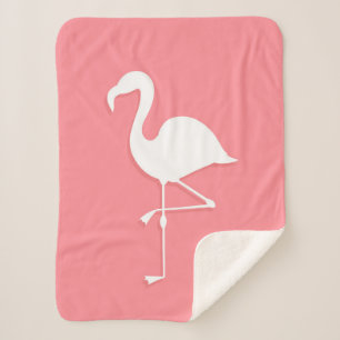 Roze flamingo Sherpa Blanket Deken