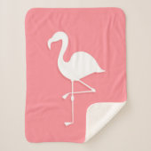 Roze flamingo Sherpa Blanket Sherpa Deken (Voorkant)