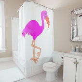 Roze Flamingo Shower Curtain Douchegordijn (In situ)