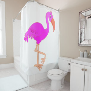 Roze Flamingo Shower Curtain Douchegordijn