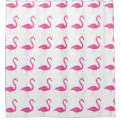 Roze Flamingo Shower Curtain Douchegordijn (Voorkant)