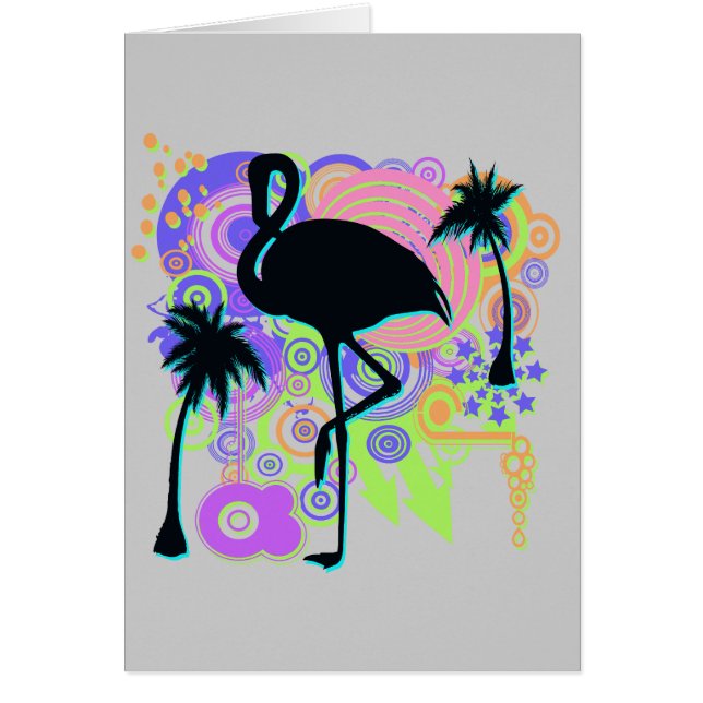 Roze Flamingo Silhouette (Voorkant)