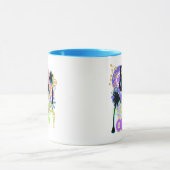 Roze Flamingo Silhouette Mok (Midden)