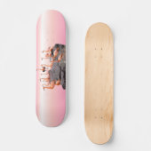 Roze Flamingo Skateboard (Voorkant)