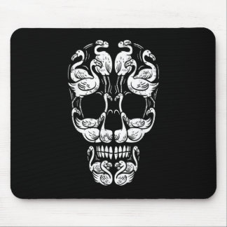 Roze flamingo Skull Breast Cancer Awareness Hallow Muismat