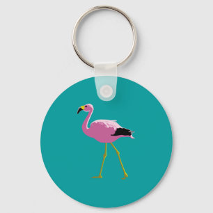 Roze Flamingo Sleutelhanger