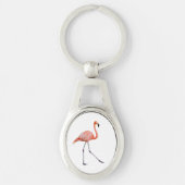 Roze Flamingo Sleutelhanger (Voorkant)