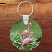 Roze flamingo sleutelhanger (Voorkant)
