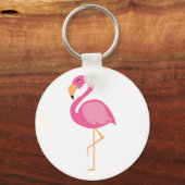 Roze Flamingo Sleutelhanger (Voorkant)