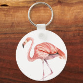 Roze Flamingo Sleutelhanger (Voorkant)