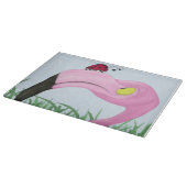  roze flamingo snijplank (Hoek)