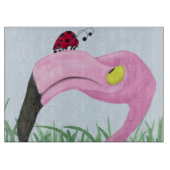  roze flamingo snijplank (Voorkant)