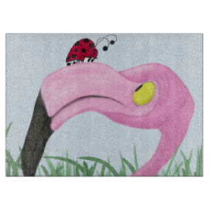  roze flamingo snijplank