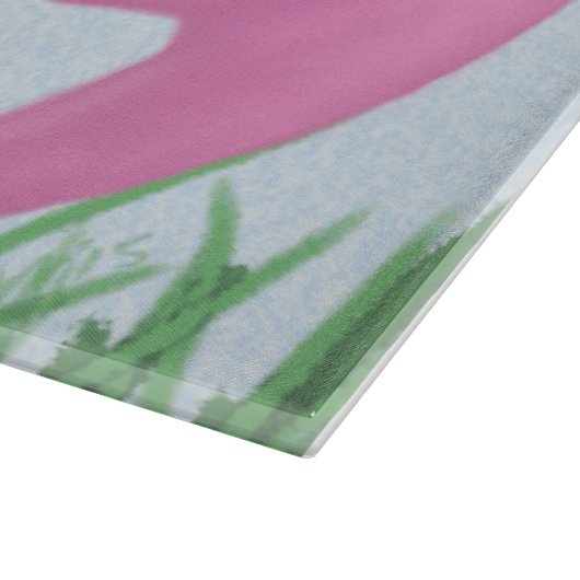  roze flamingo snijplank (Hoek)