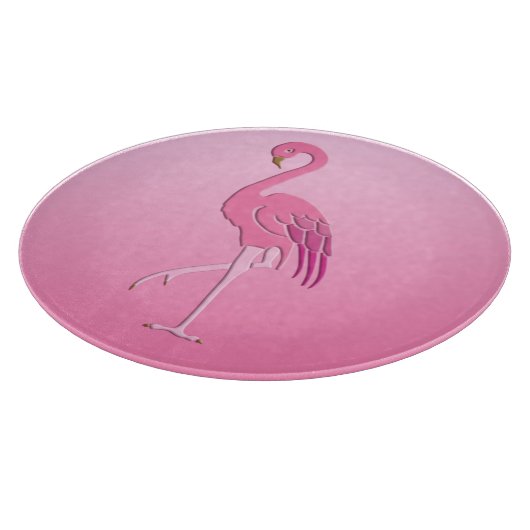 roze flamingo snijplank (Hoek)