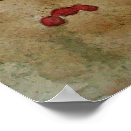 Roze Flamingo Snorkle Scuba Beach Whimsical Poster (Hoek)