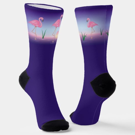Roze Flamingo Sokken (Gebogen)
