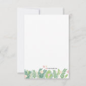 Roze Flamingo sparen de Aankondiging van de Datum (Achterkant)