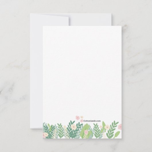 Roze Flamingo sparen de Aankondiging van de Datum (Achterkant)