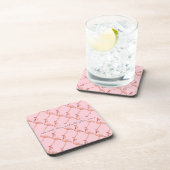 Roze Flamingo Specialized Drink Coasters Bier Onderzetter (Rechterzijde)