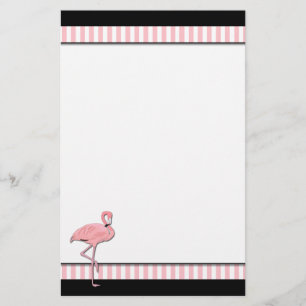 Roze flamingo Stationery Briefpapier