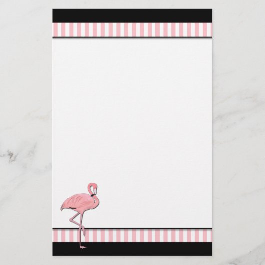 Roze flamingo Stationery Briefpapier (Voorkant)