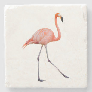 Roze Flamingo Stenen Onderzetter