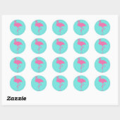 Roze Flamingo Sticker (Vel)