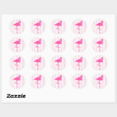 Roze Flamingo Stickers (Vel)