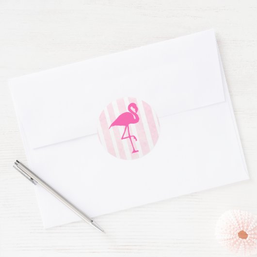 Roze Flamingo Stickers (Envelop)