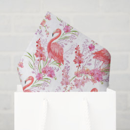 Roze flamingo strand patroon feest tissue tissuepapier