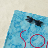 roze flamingo strandlaken (In situ)