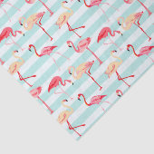 Roze flamingo streeppatroon tissuepapier (Detail)