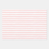 Roze Flamingo Stripes Blauwgroen Accent Al Occasio Inpakpapier Vel (Voorkant 3)