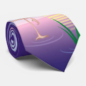 Roze Flamingo Stropdas (Opgerold)