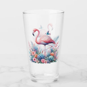 Roze Flamingo Sublimatie Glas