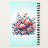 Roze Flamingo Sublimatie Notitieboek (Achterkant)