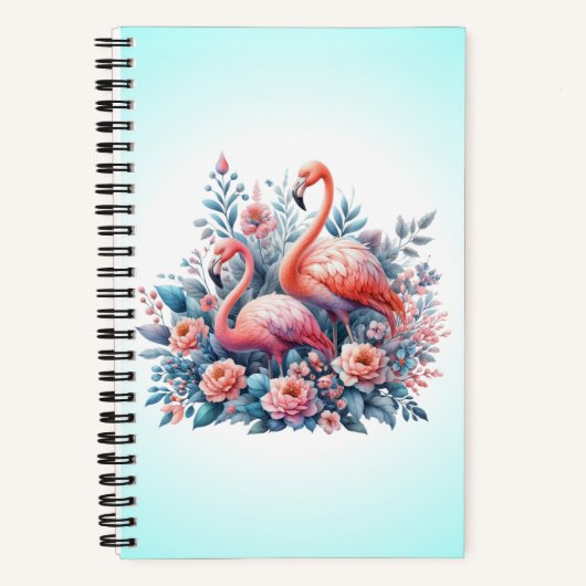 Roze Flamingo Sublimatie Notitieboek (Voorkant)