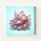 Roze Flamingo Sublimatie Notitieboek (Achterkant)