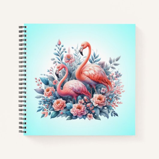 Roze Flamingo Sublimatie Notitieboek (Voorkant)